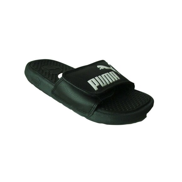 Puma Big Boys Slide Sandals Size 11 Black - Picture 1 of 7
